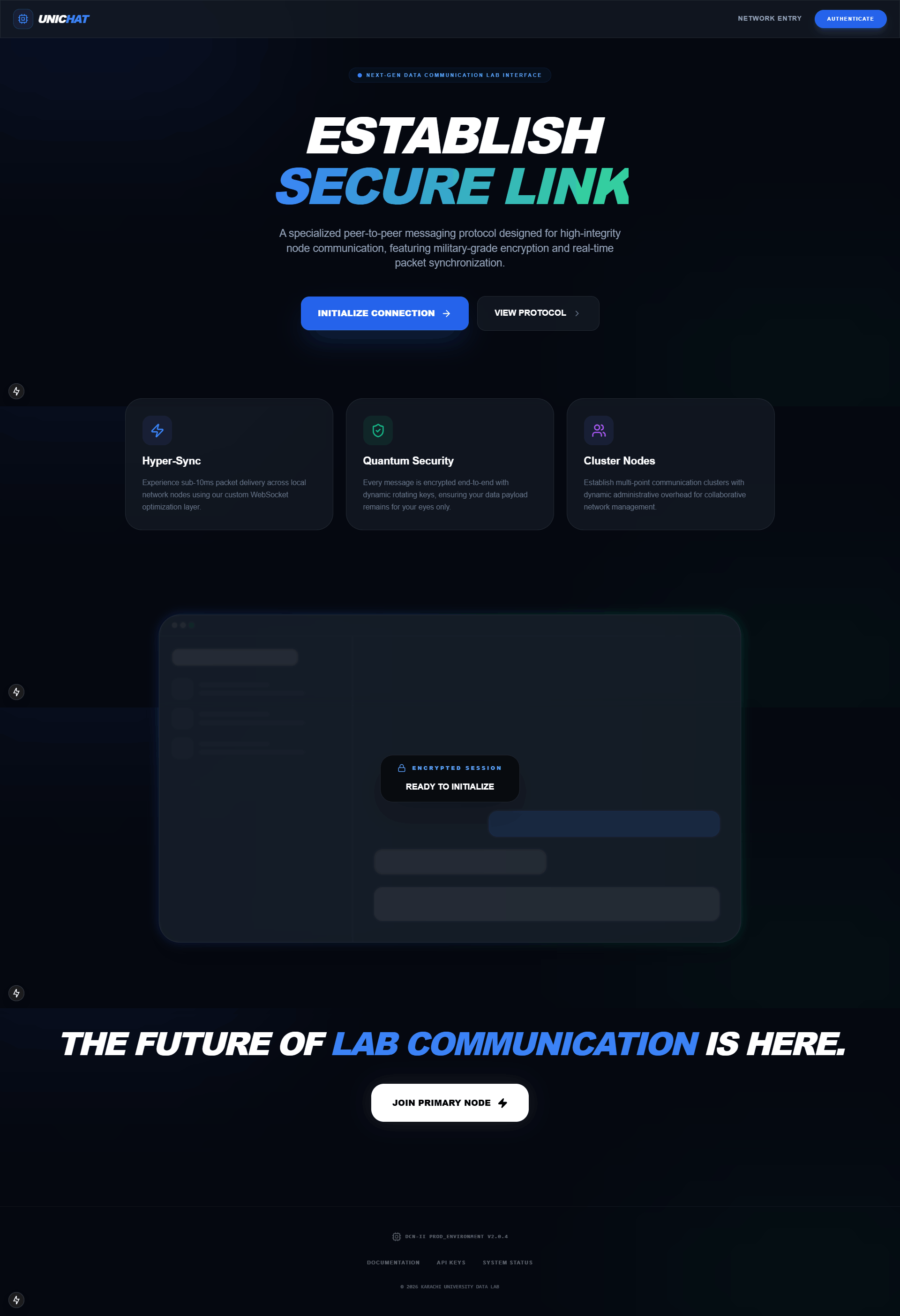 Screenshot of Uni-Chat